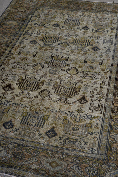 Antique Malayer Area Rug (4' x 7')
